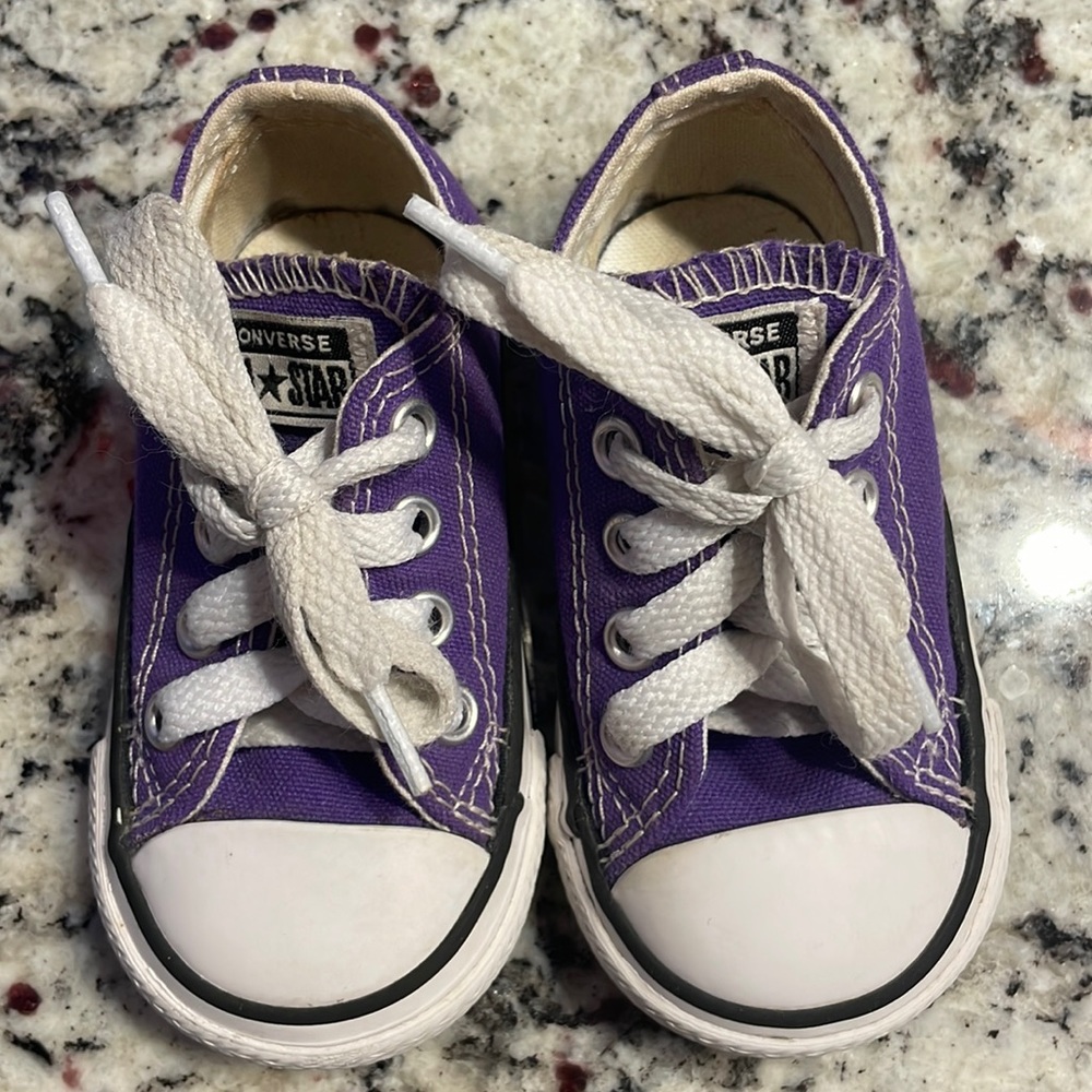 Purple Baby Converse